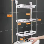 Multi-Layer Bathroom Shelf Modern & Space Saving Design!