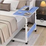 Single Layer Adjustable Bedside Table, Laptop Table, Study Table, Computer Table with wheel