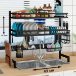 Double Layer High Quality Sink Rack – Stainless Steel Dish Rack Organizer