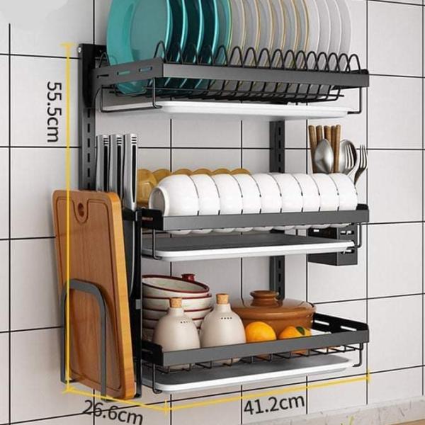 Wall Fitting Kitchen Dish Rack – Stylish & Durable Dish Storage Solution